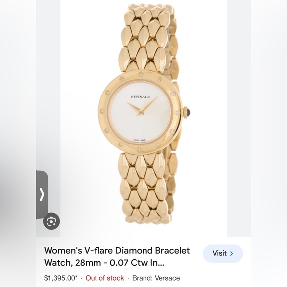 Versace V-Flare Quartz Silver Dial Ladies Watch - Picture 4 of 10